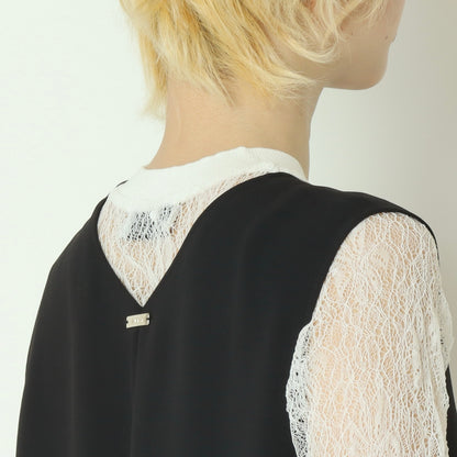 ラウンドネックノースリーブオールインワン  R1692A-26