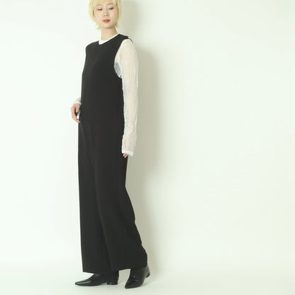 ラウンドネックノースリーブオールインワン  R1692A-26