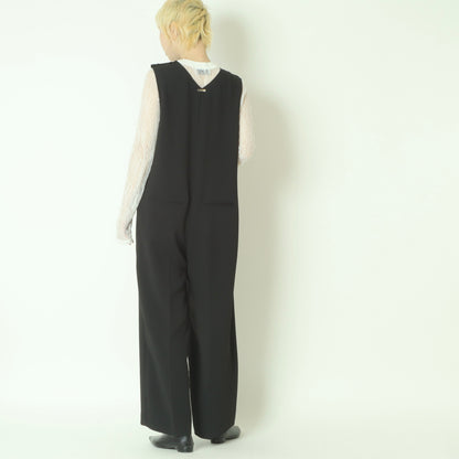 ラウンドネックノースリーブオールインワン  R1692A-26