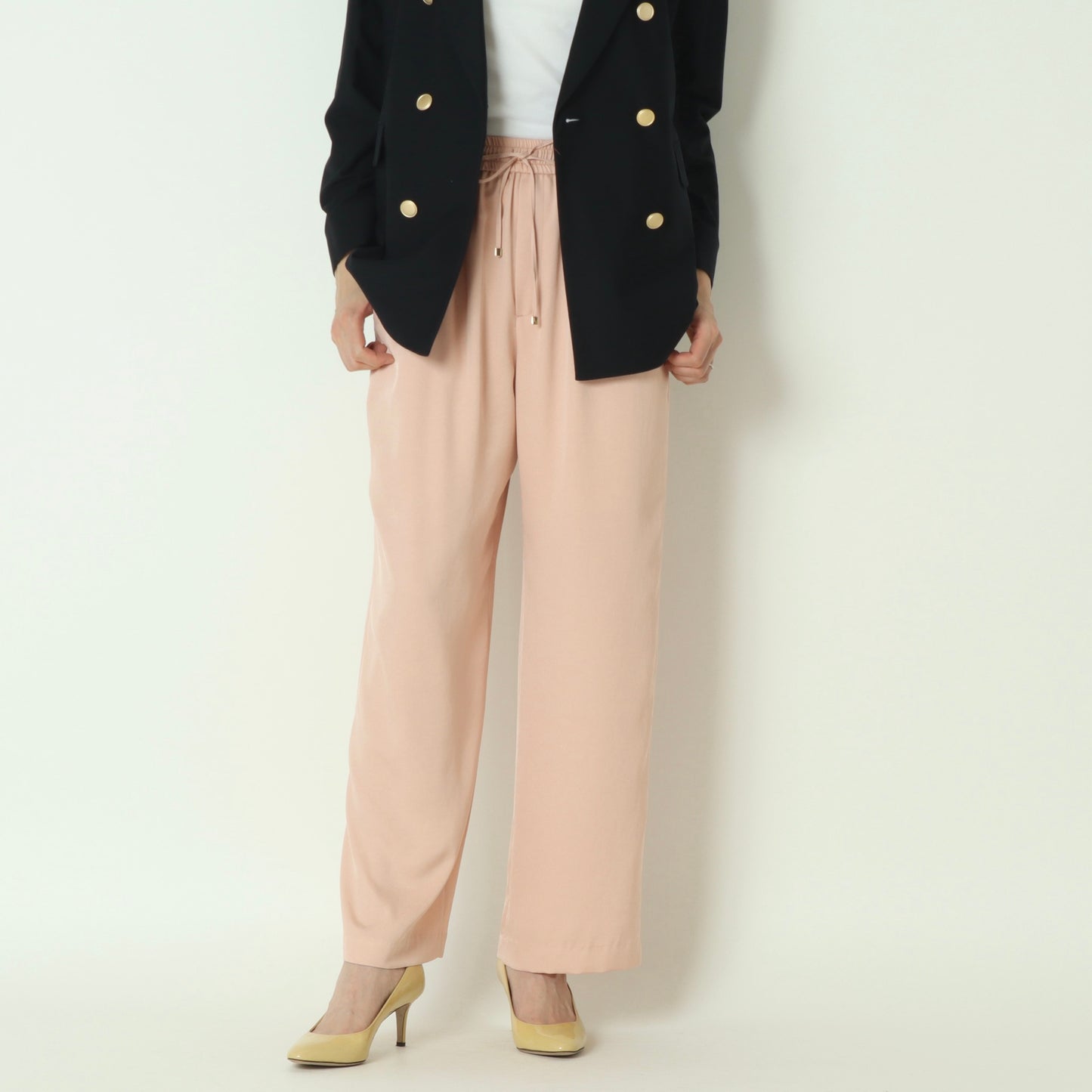 サテンツイルワイドパンツ  U2221H-25