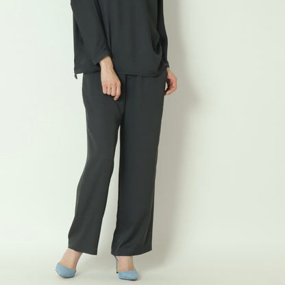 サテンツイルワイドパンツ  U2221H-25