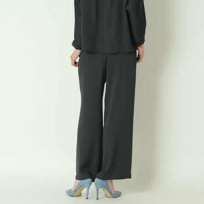 サテンツイルワイドパンツ  U2221H-25