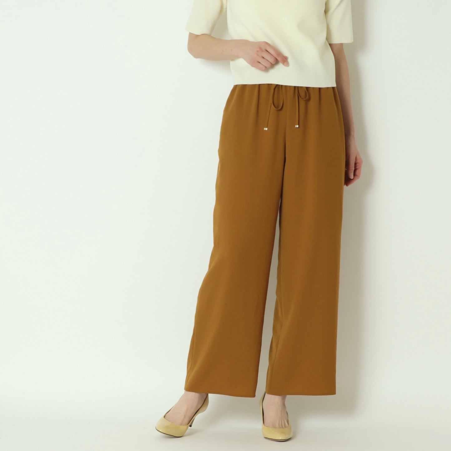 サテンツイルワイドパンツ　U2326H-26
