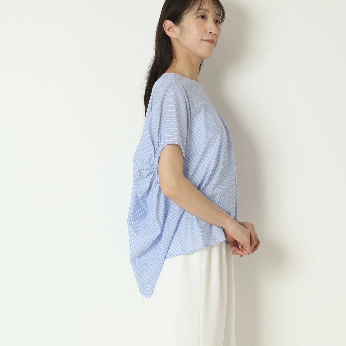 ストライププルオーバーブラウス　U2339H-26