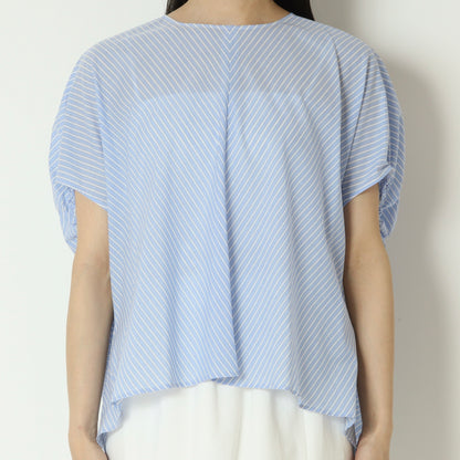 ストライププルオーバーブラウス　U2339H-26