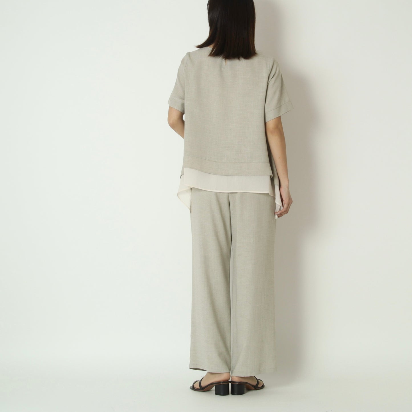 リネンライクインタックパンツ　U2370H-26