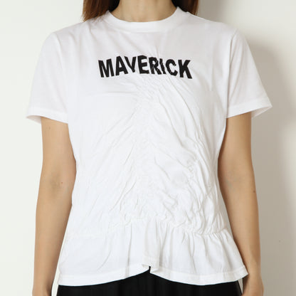 ギャザーMAVERICKロゴTシャツ　MM5154