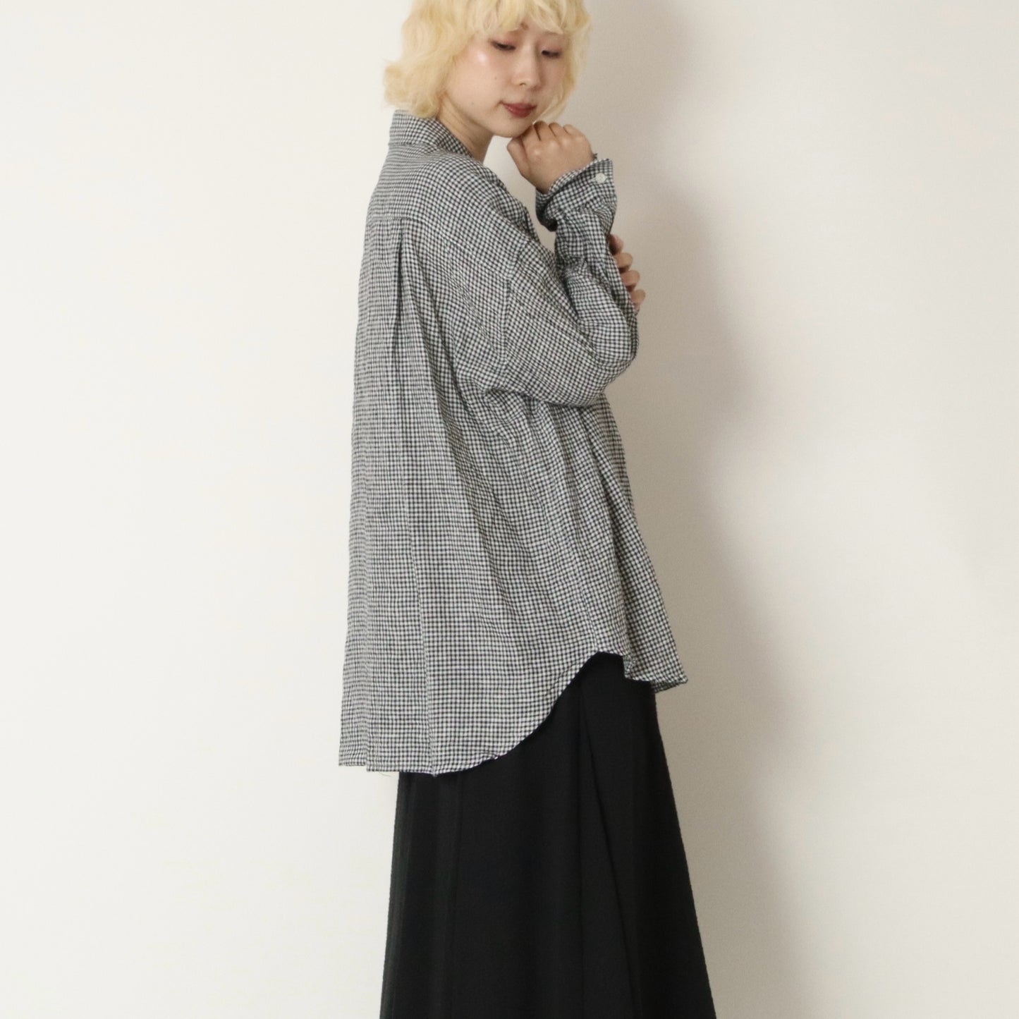 フレンチリネン2WAYシャツ　8623205