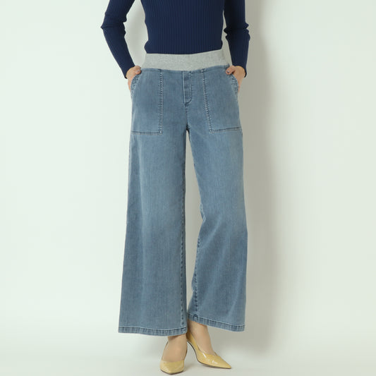 ISKOデニムワイドパンツ  611624