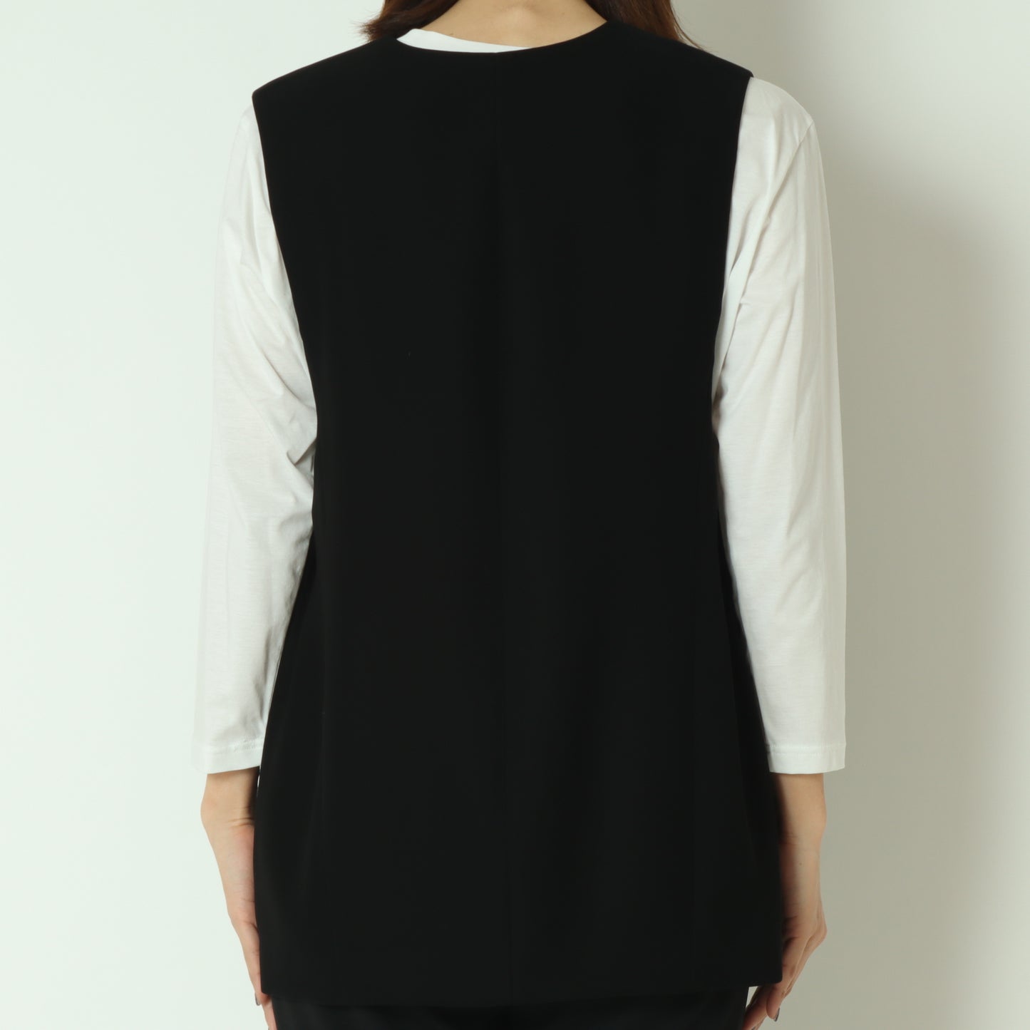 サイドプリーツジレ  611407