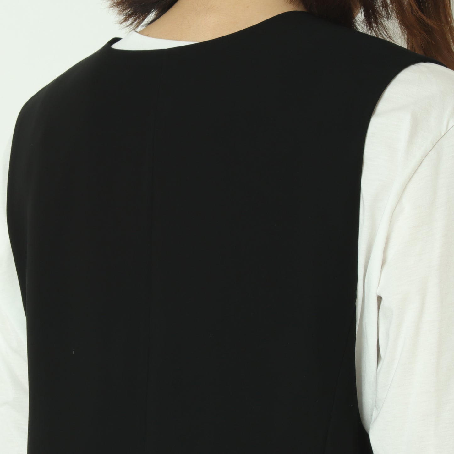 サイドプリーツジレ  611407