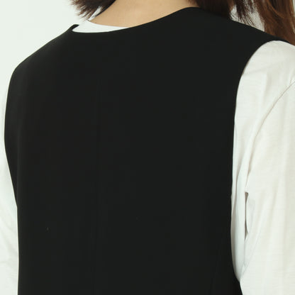 サイドプリーツジレ  611407