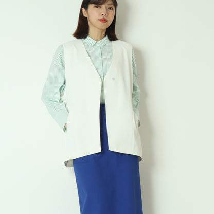 サイドプリーツジレ  611407