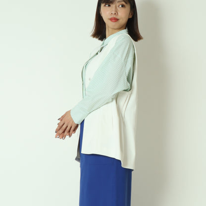 サイドプリーツジレ  611407