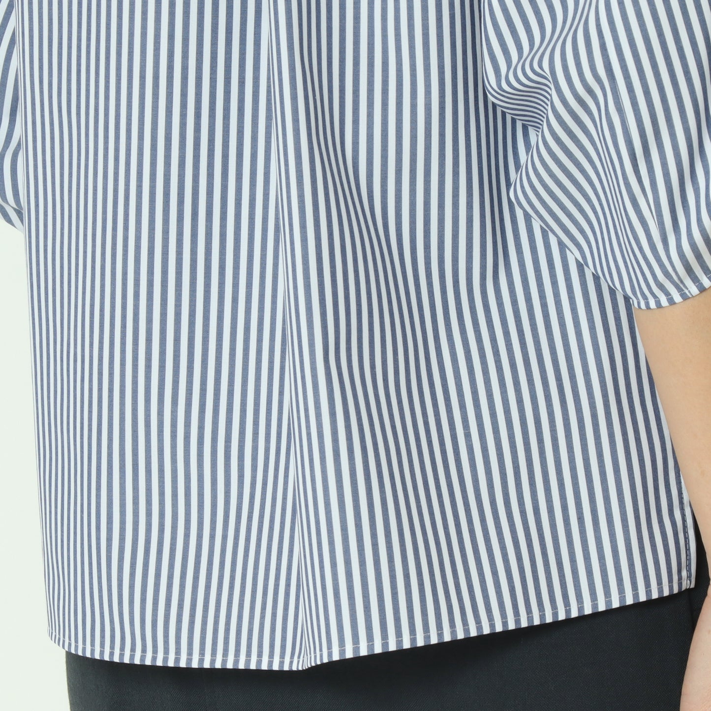 レース切替スキッパーブラウス  611414