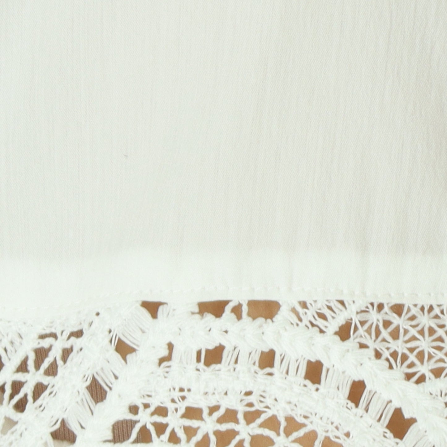 レース切替スキッパーブラウス  611414