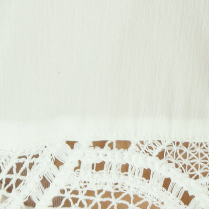 レース切替スキッパーブラウス  611414