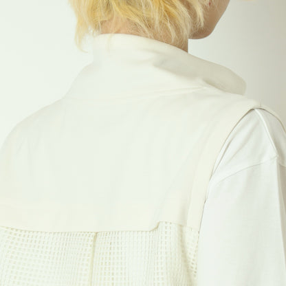 ドロスト付きメッシュ切替ジップベスト  611417