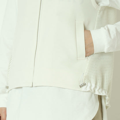 ドロスト付きメッシュ切替ジップベスト  611417