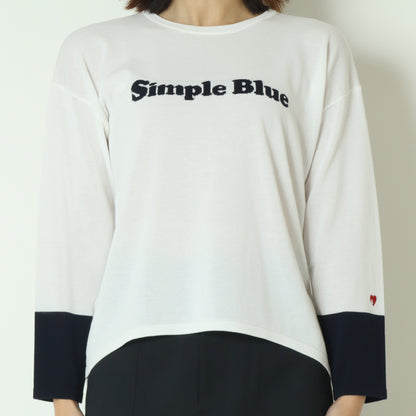 バイカラーロゴニット  611916