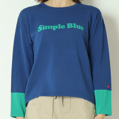 バイカラーロゴニット  611916