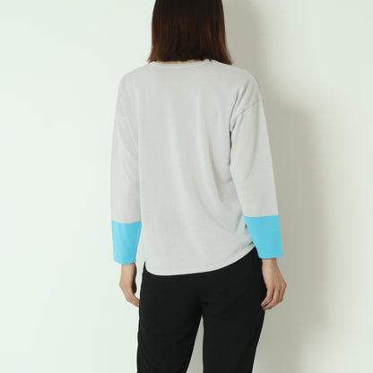 バイカラーロゴニット  611916