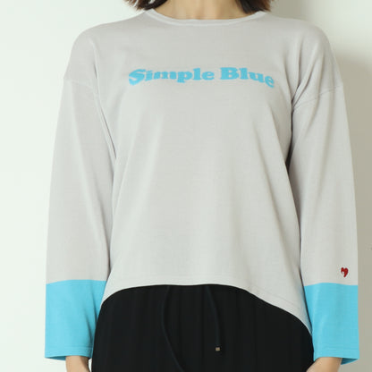 バイカラーロゴニット  611916