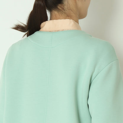 ノーカラーボンディングコート　611440