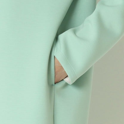 ノーカラーボンディングコート　611440