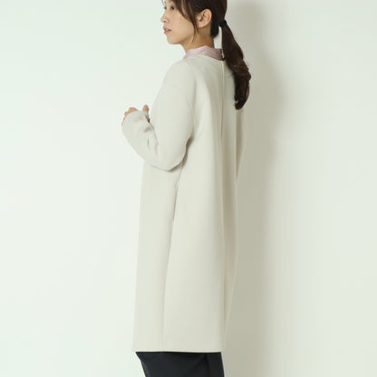 ノーカラーボンディングコート　611440