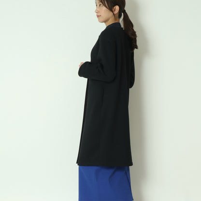 ノーカラーボンディングコート　611440