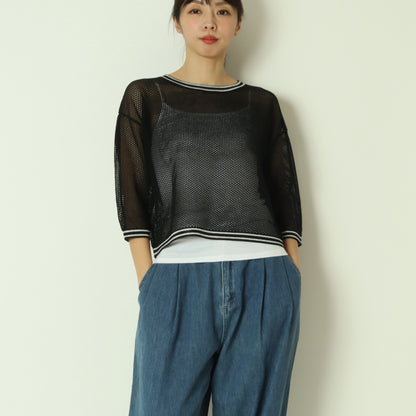 メッシュニットプルオーバー　621909