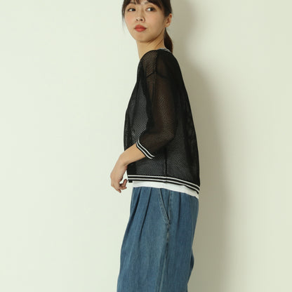 メッシュニットプルオーバー　621909