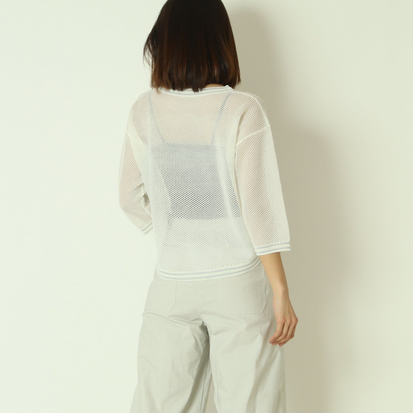 メッシュニットプルオーバー　621909