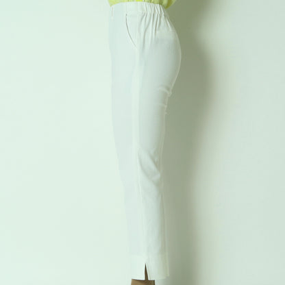 リネンライクテーパードパンツ　611620