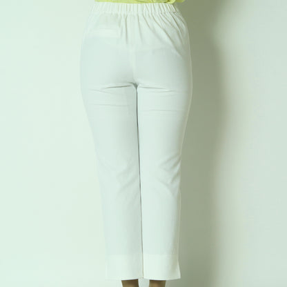 リネンライクテーパードパンツ　611620