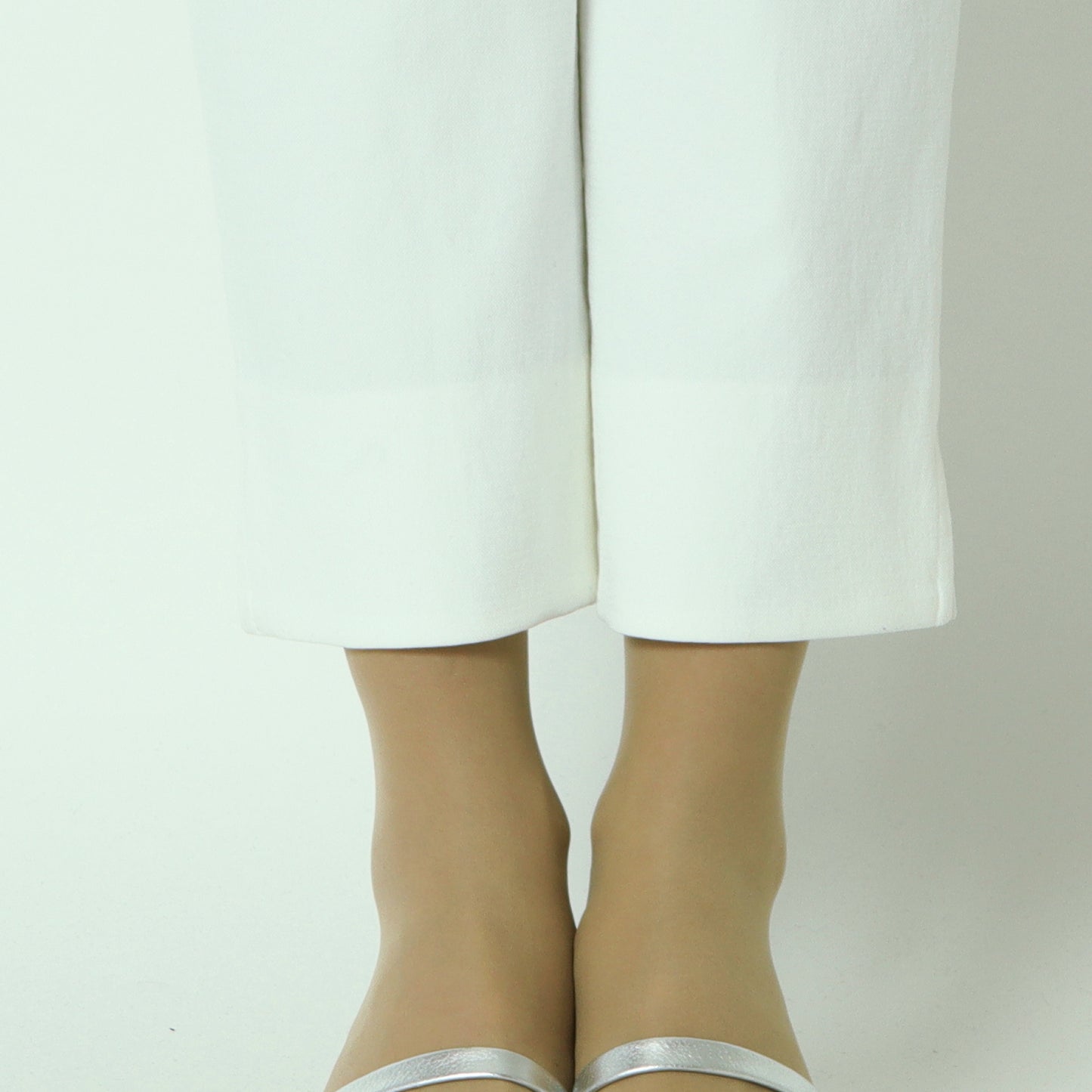 リネンライクテーパードパンツ　611620