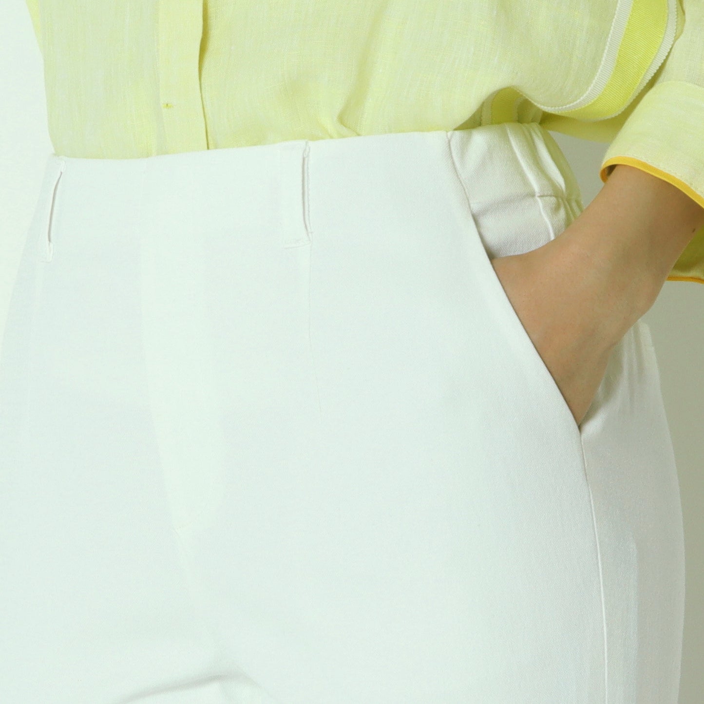 リネンライクテーパードパンツ　611620