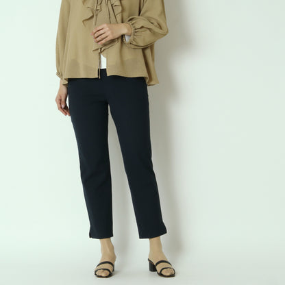 リネンライクテーパードパンツ　611620