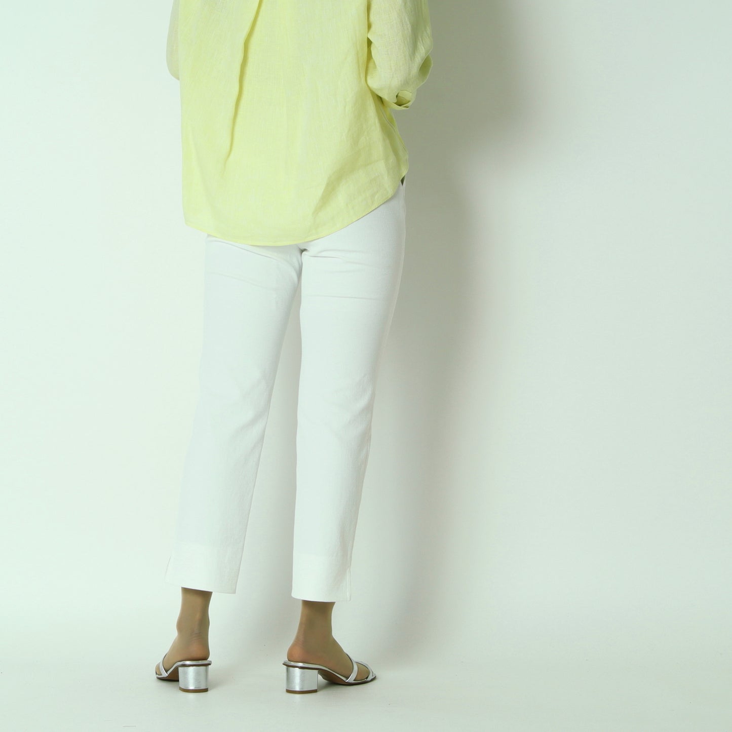 リネンライクテーパードパンツ　611620