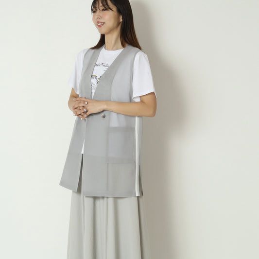 シアーサイドラインミドルジレ　621419