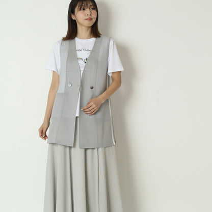 シアーサイドラインミドルジレ　621419