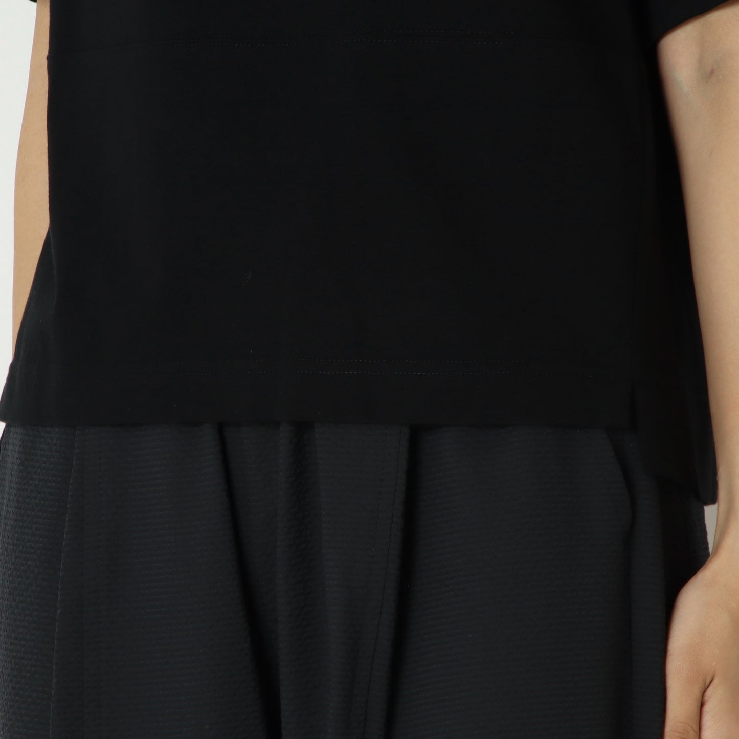 袖シアーコットンTシャツ 622911