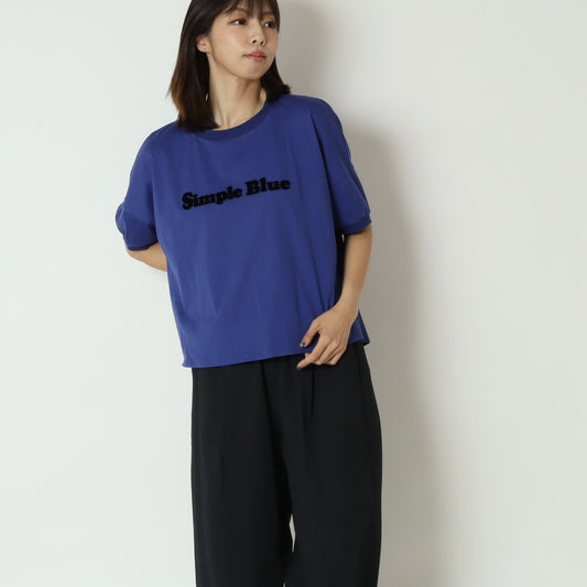 ベロアロゴコットンTシャツ　621904