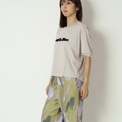ベロアロゴコットンTシャツ　621904