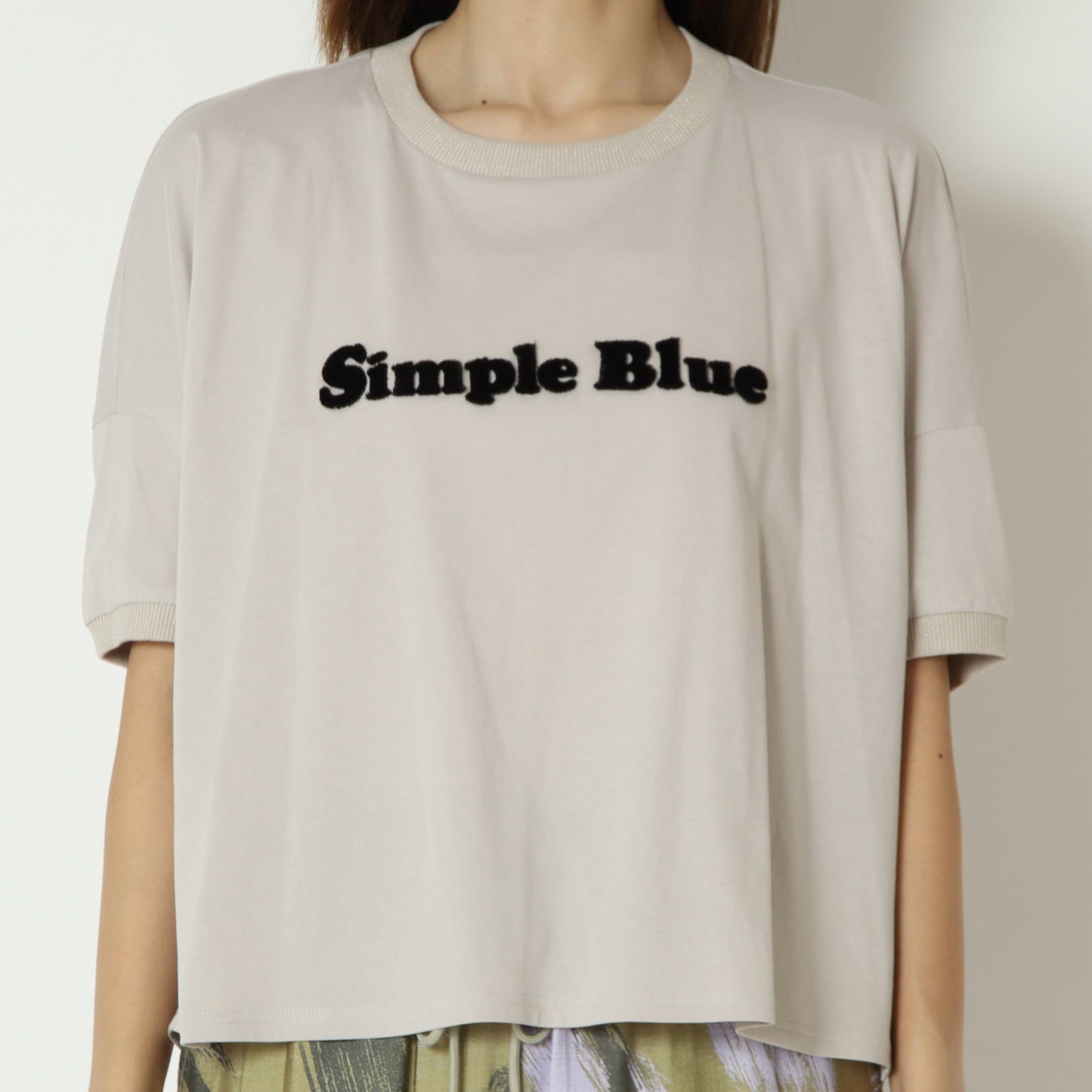 ベロアロゴコットンTシャツ　621904