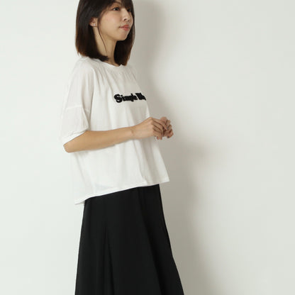 ベロアロゴコットンTシャツ　621904