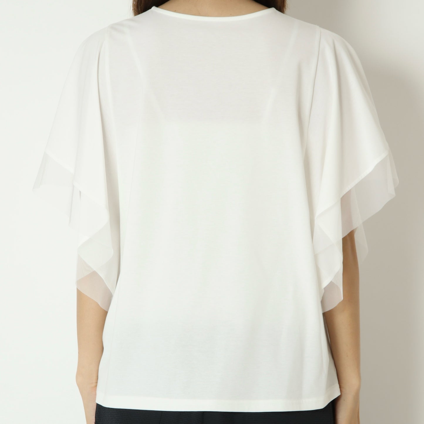 メッシュスリーブカットソー　622918
