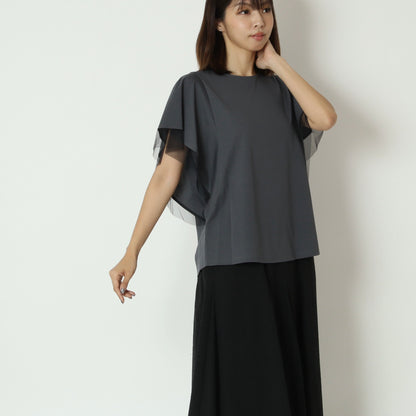 メッシュスリーブカットソー　622918