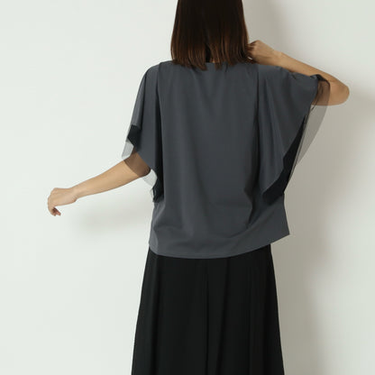 メッシュスリーブカットソー　622918